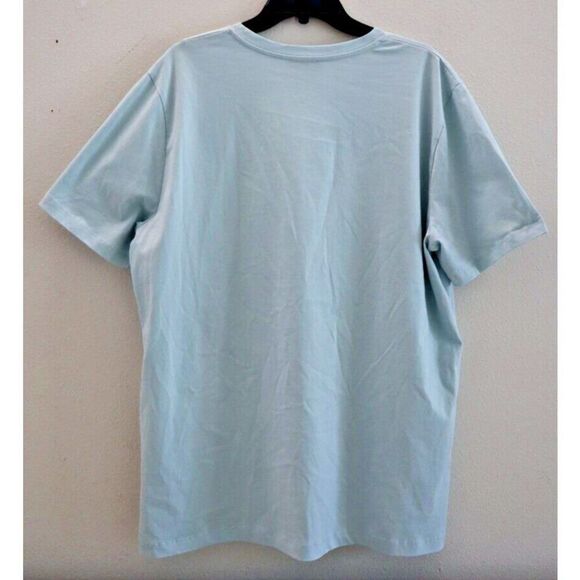 A.P.C. COEOP-H26904 Men's Sz 2XL Light Blue Cotton Logo Graphic Tee Shirt $115 - Picture 2 of 8